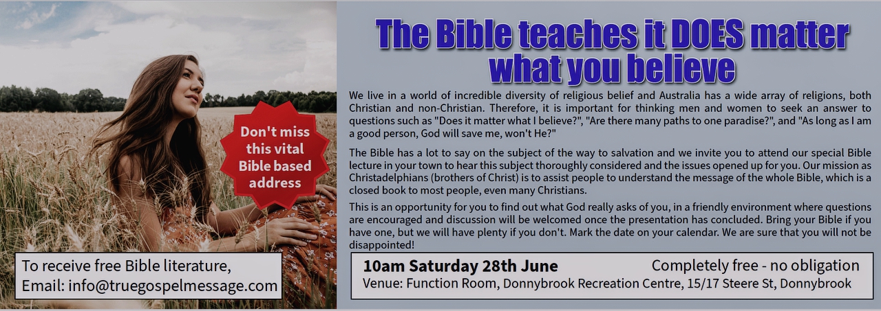 Manjimup Public Lecture