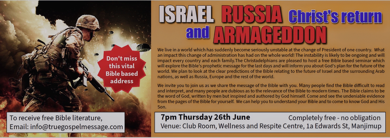 Manjimup Public Lecture