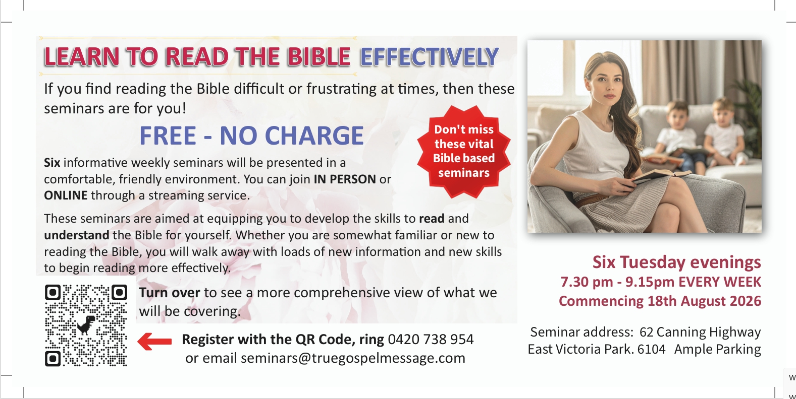 Seminars Ad page 1